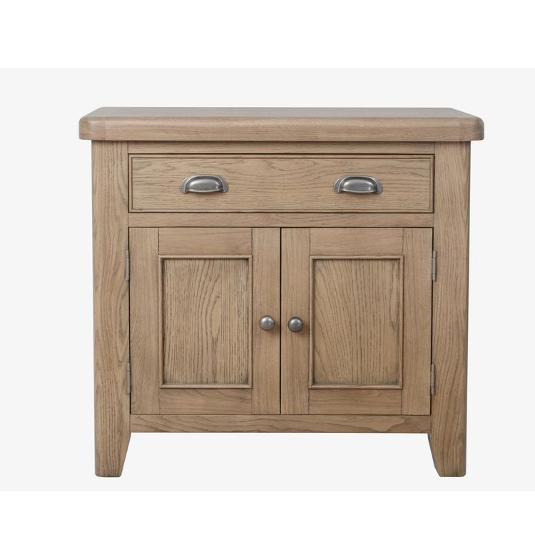 Heritage Smoked Oak Furniture 1 Drawer 2 Door Sideboard Oak